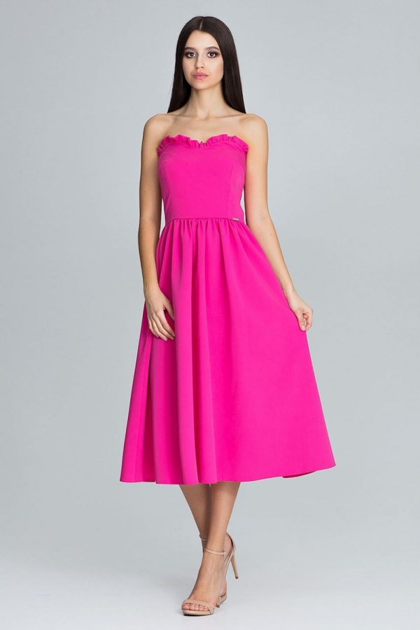 Pink Evening Dress in Evening Dresses with Polyester and Viscose