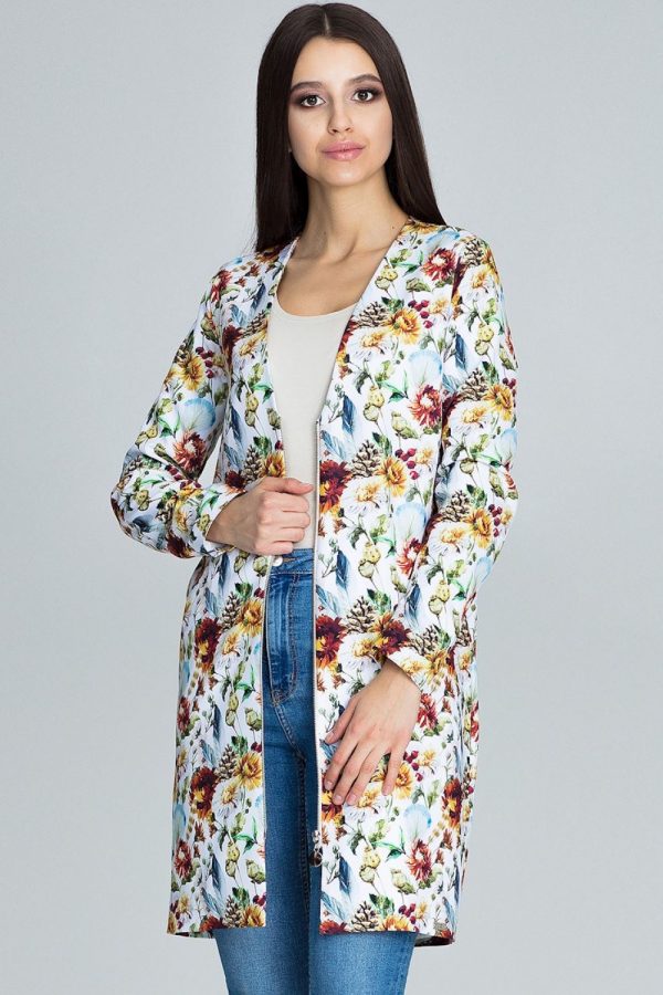 Multicolor Jacket in Jackets, Vests For Women with Polyester