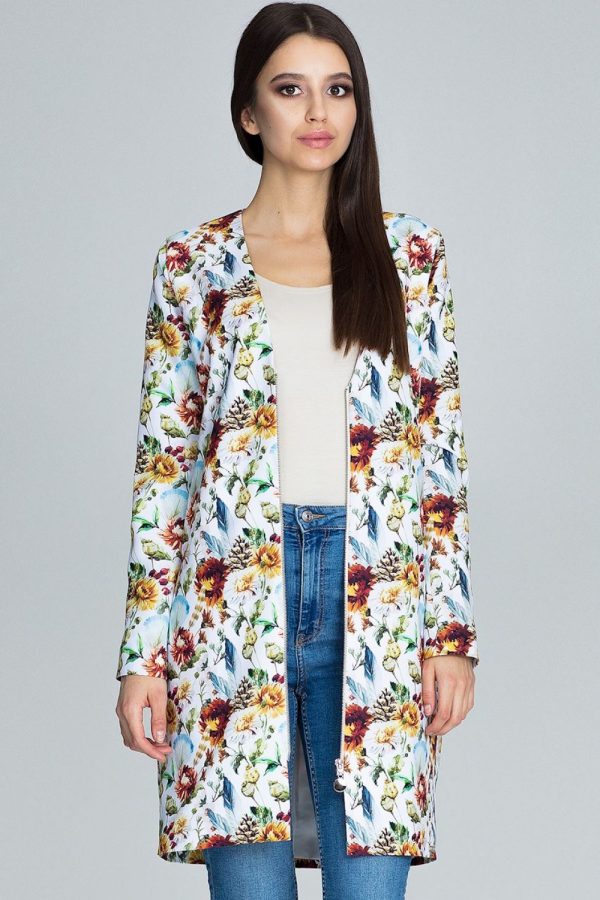 Multicolor Jacket in Jackets, Vests For Women with Polyester