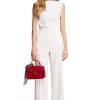 Beige Suit in Playsuits For Women with Spandex and Polyester