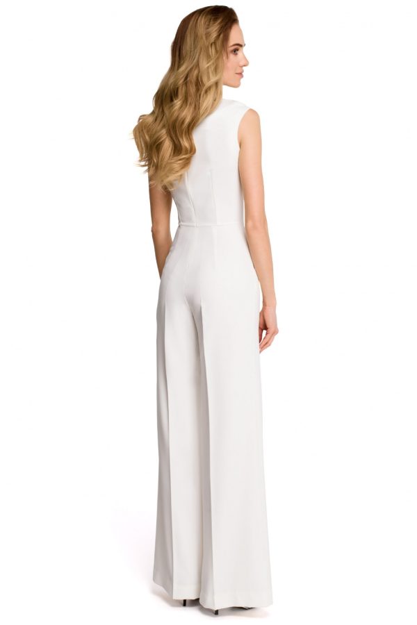 Beige Suit in Playsuits For Women with Spandex and Polyester