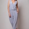 Grey Suit in Playsuits For Women with Spandex and Polyester
