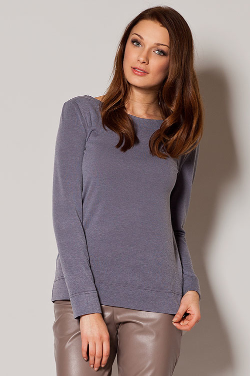 Grey Jumper in Sweaters, Pullovers, Jumpers, Turtlenecks, Boleros, Shrugs with Acrylic, Spandex and Polyester