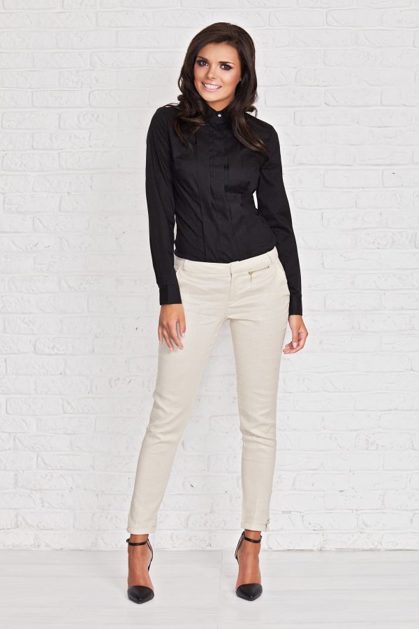 black Long sleeve shirt model 35682 Infinite You