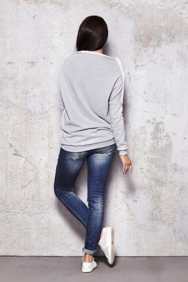 grey Sweatshirt model 35691 Infinite You