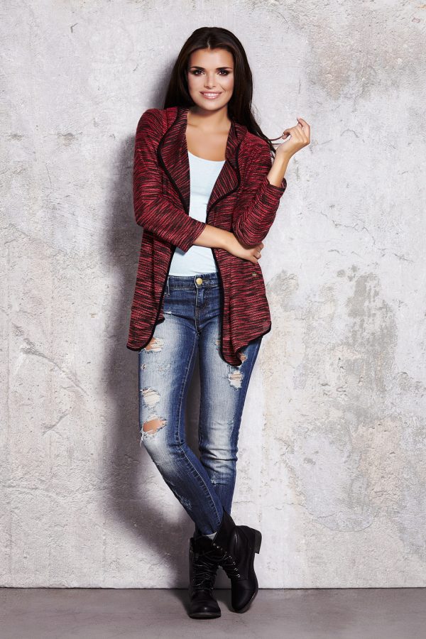 Red Sweatshirt in Sweatshirts For Women with Spandex and Polyester