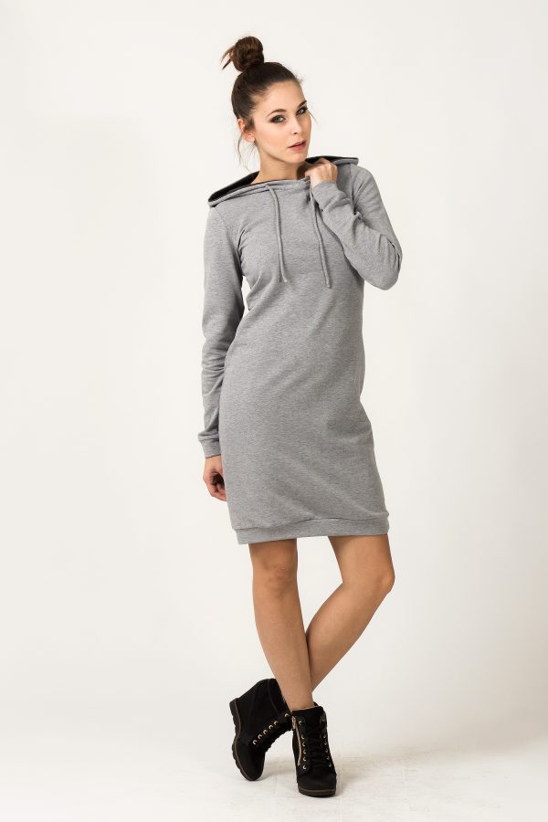 Grey Daydress 7 in Cotton and Polyester