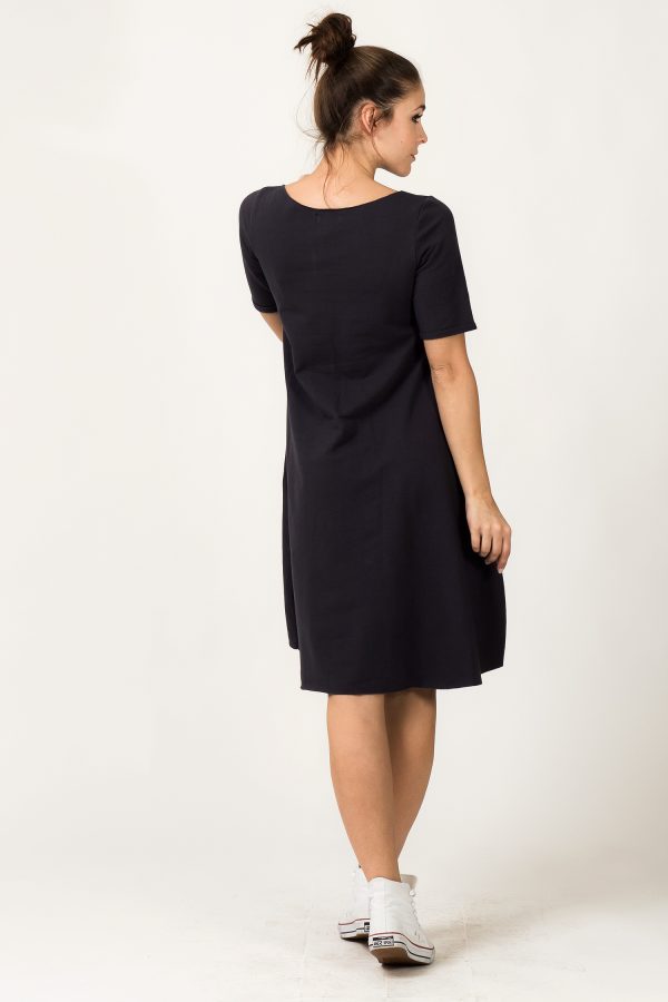Blue Daydress 1 in Cotton and Polyester