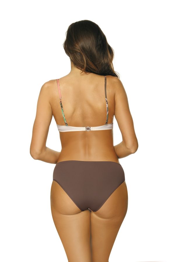 Beige Swimsuit Two Piece in Two-Piece Swimsuits, Tops, Swimsuit Bottoms with Spandex and Polyamide