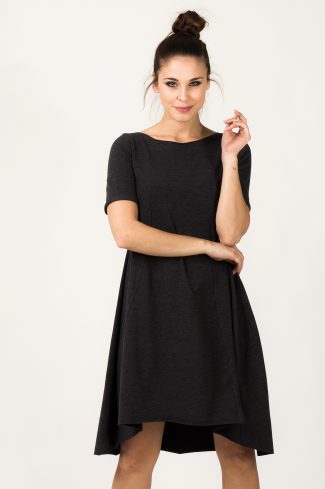 Grey Daydress in Day Dresses with Cotton and Polyester