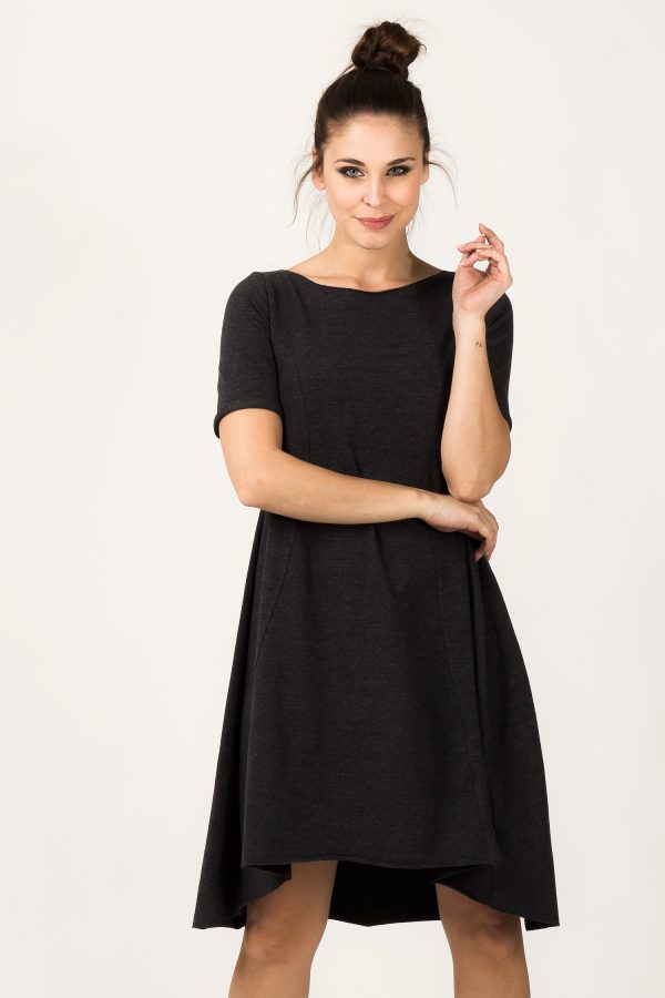 Grey Daydress in Day Dresses with Cotton and Polyester