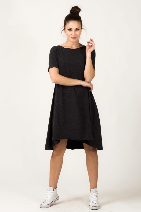 Grey Daydress in Day Dresses with Cotton and Polyester
