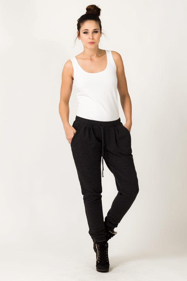 Grey Tracksuit Trousers 2 in Cotton and Polyester