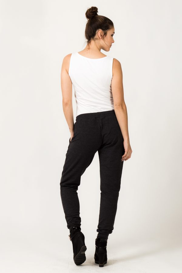 Grey Tracksuit Trousers 2 in Cotton and Polyester