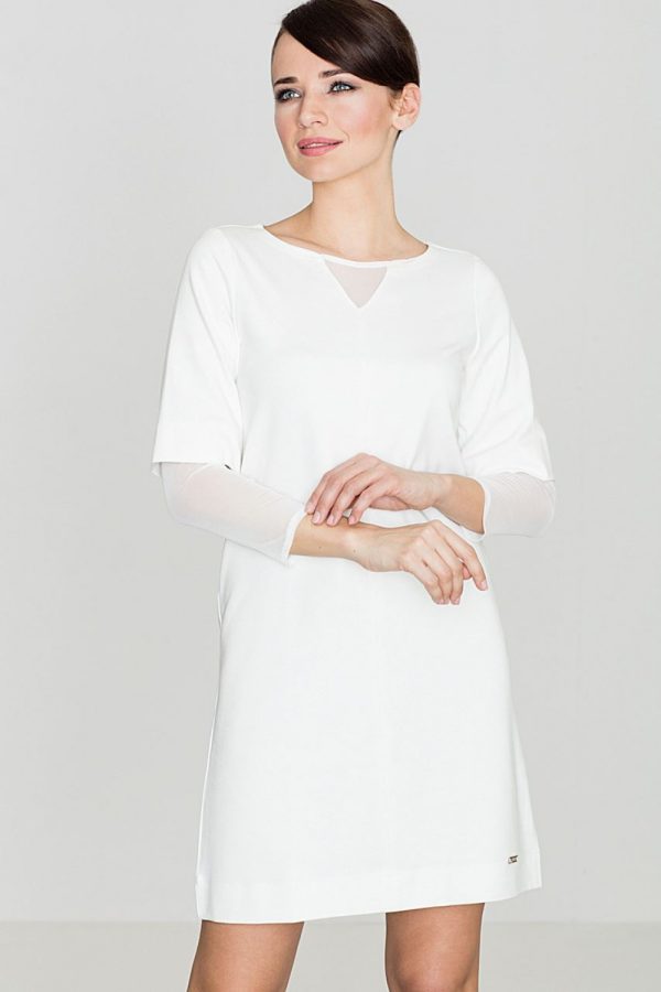 Beige Evening Dress in Evening Dresses with Spandex, Polyester and Viscose