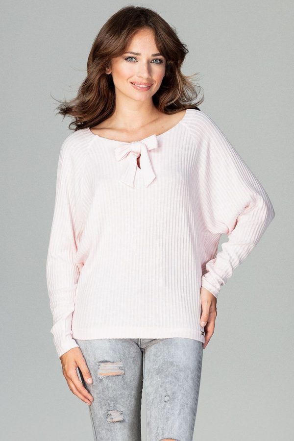 Pink Blouse in Women`s Blouses, Tunics with Spandex, Polyester and Viscose