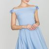 Blue Cocktail Dress in Formal Dresses, Cocktail Dresses with Polyester and Viscose
