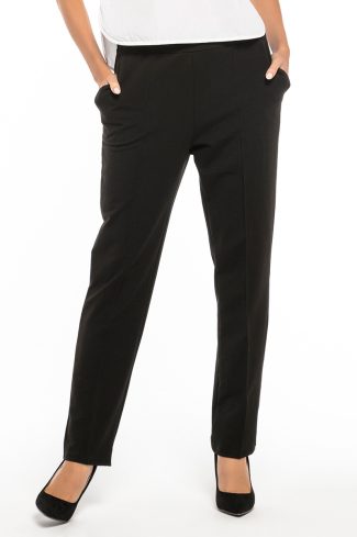 Black Women Trousers in Formal Trousers For Ladies with Cotton, Spandex and Polyester