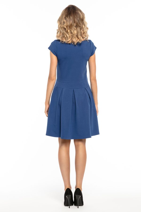 Blue Daydress in Day Dresses with Cotton, Spandex and Polyester
