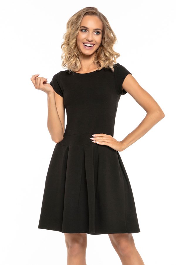 Black Daydress in Day Dresses with Cotton, Spandex and Polyester