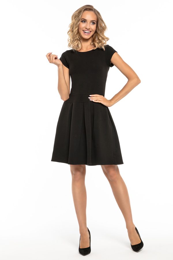 Black Daydress in Day Dresses with Cotton, Spandex and Polyester