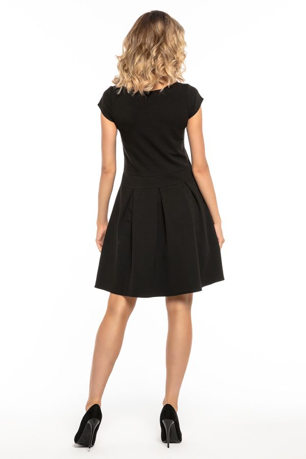 Black Daydress in Day Dresses with Cotton, Spandex and Polyester