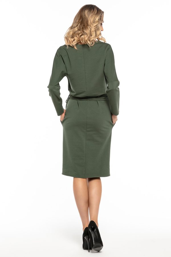 Green Daydress in Day Dresses with Cotton, Spandex and Polyester