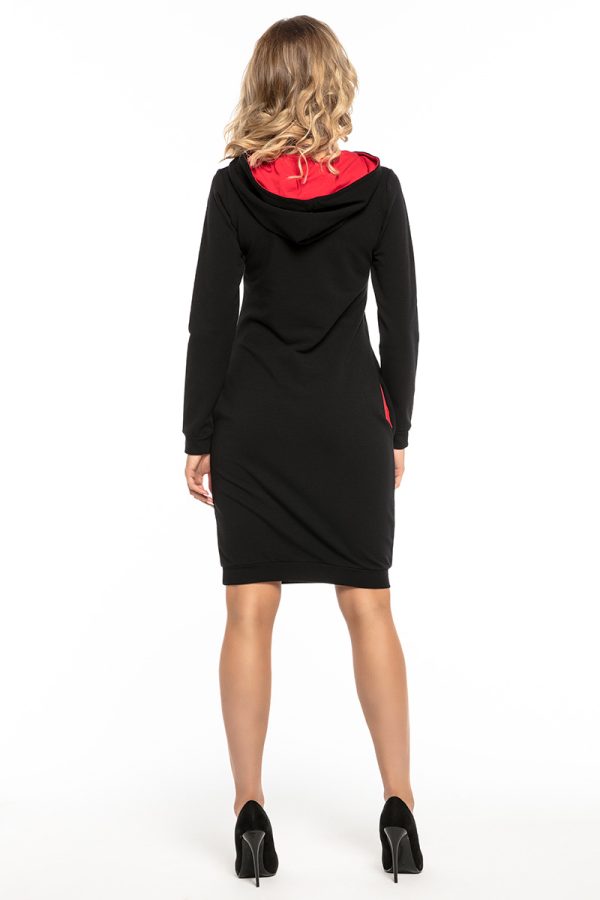 Black Daydress 4 in Cotton, Spandex and Polyester