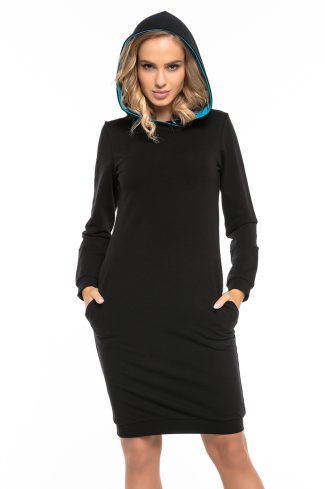 Black Daydress 7 in Cotton, Spandex and Polyester