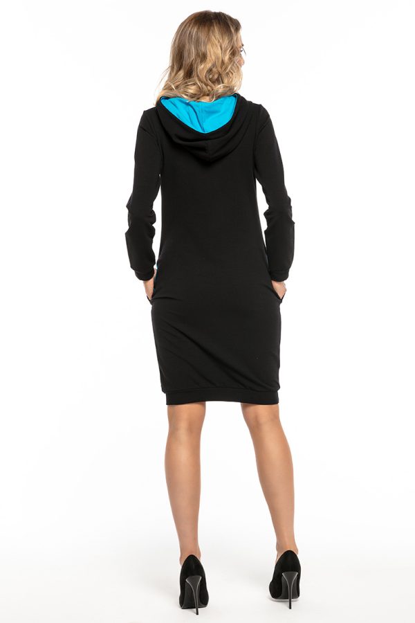 Black Daydress 7 in Cotton, Spandex and Polyester
