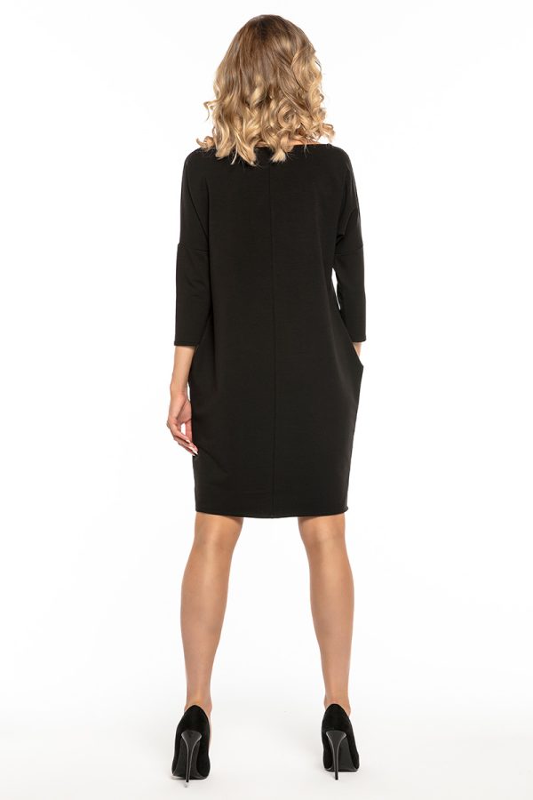 Black Daydress in Day Dresses with Cotton, Spandex and Polyester