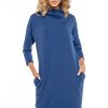 Blue Daydress in Day Dresses with Cotton, Spandex and Polyester