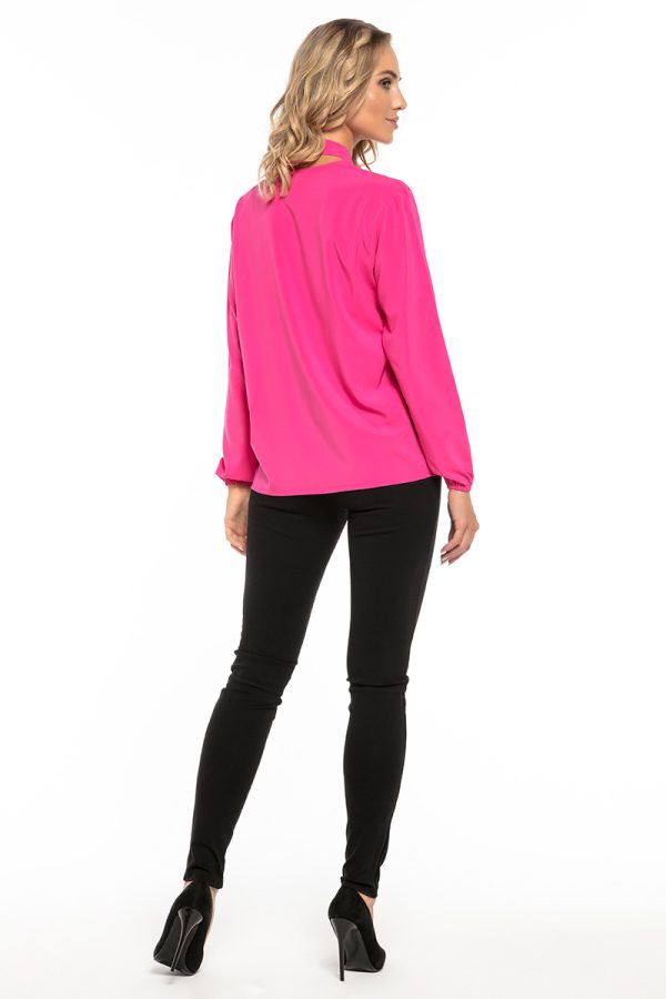 Pink Blouse in Women`s Blouses, Tunics with Polyester
