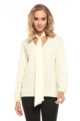 Yellow Blouse in Women`s Blouses, Tunics with Polyester