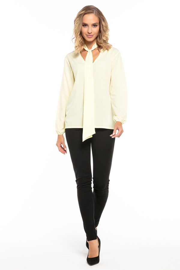 Yellow Blouse in Women`s Blouses, Tunics with Polyester