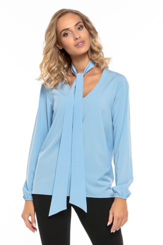 Blue Blouse 7 in Polyester