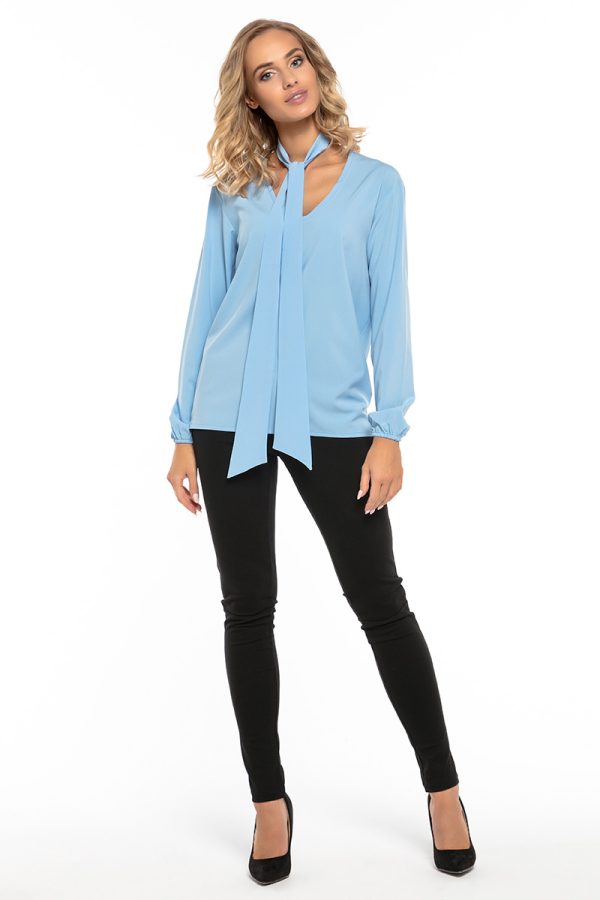 Blue Blouse 7 in Polyester