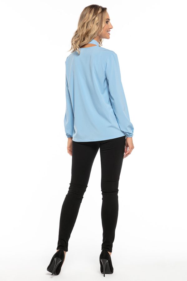 Blue Blouse 7 in Polyester
