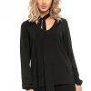 Black Blouse 8 in Polyester