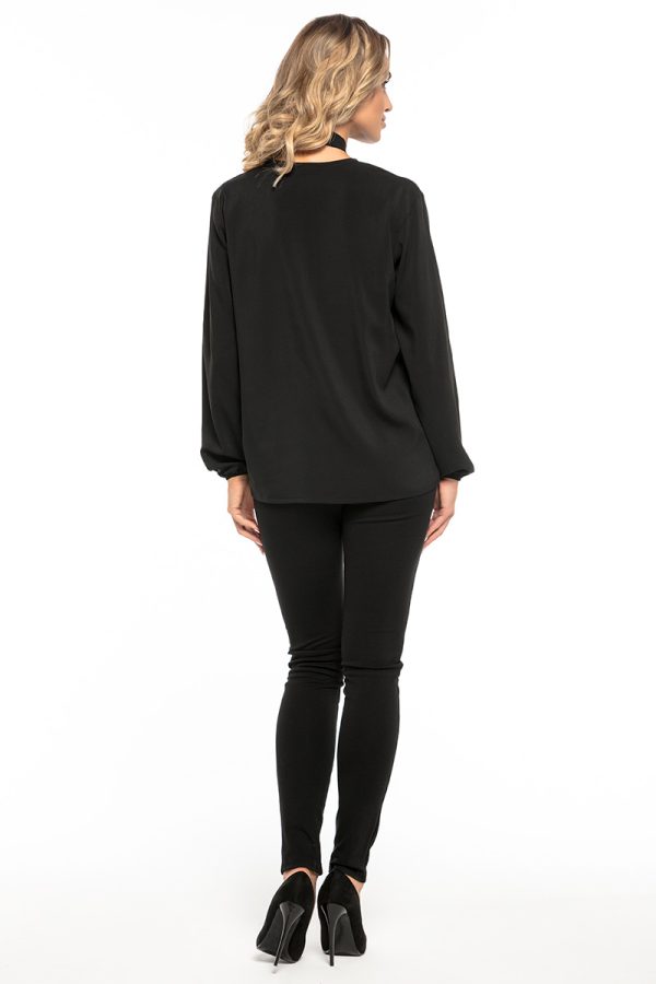 Black Blouse 8 in Polyester