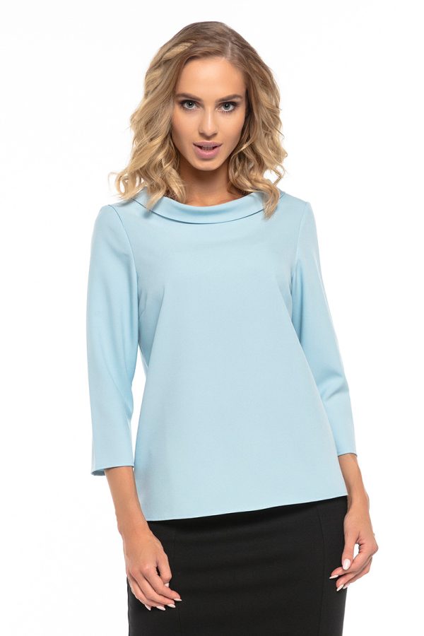 Blue Blouse 3 in Spandex and Polyester