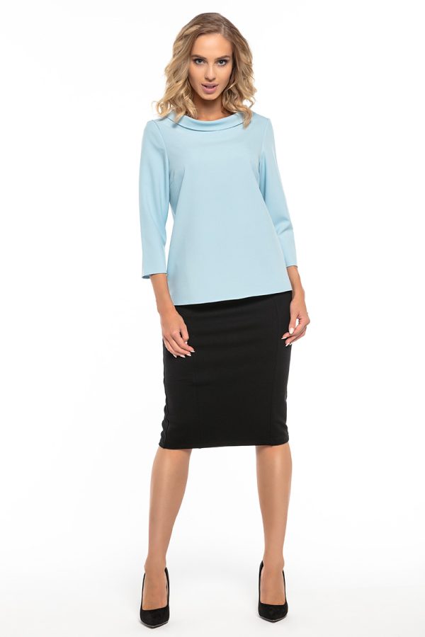 Blue Blouse 3 in Spandex and Polyester