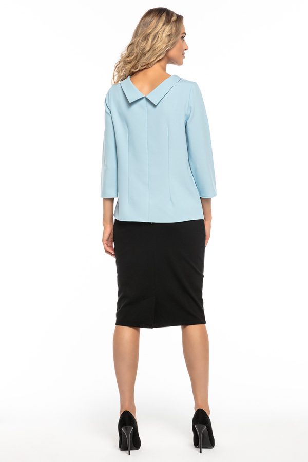 Blue Blouse 3 in Spandex and Polyester