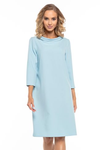 815823 Blue Daydress in Day Dresses with Spandex and Polyester