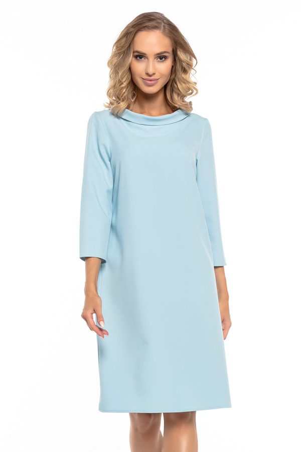 Blue Daydress in Day Dresses with Spandex and Polyester