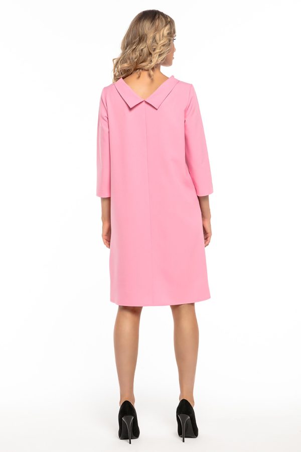 Pink Daydress in Day Dresses with Spandex and Polyester