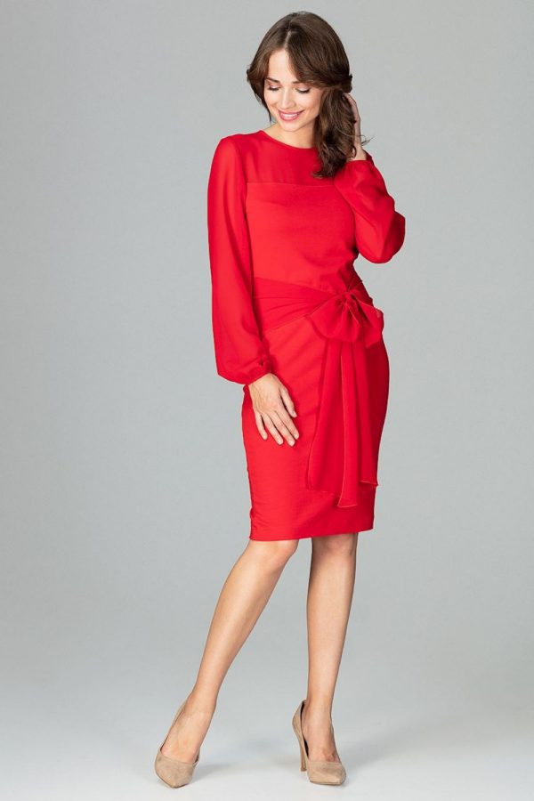Red Cocktail Dress in Formal Dresses, Cocktail Dresses with Spandex, Polyester and Viscose