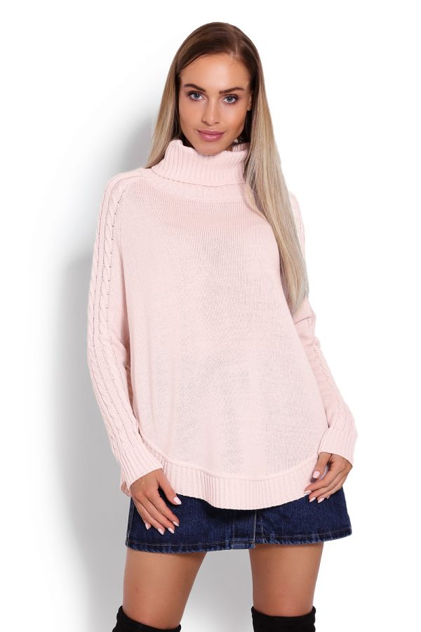 Pink Poncho in Cardigans For Women, Ponchos with Acrylic