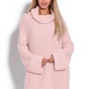 820132 Pink Long Jumper in Sweaters, Pullovers, Jumpers, Turtlenecks, Boleros, Shrugs with Acrylic