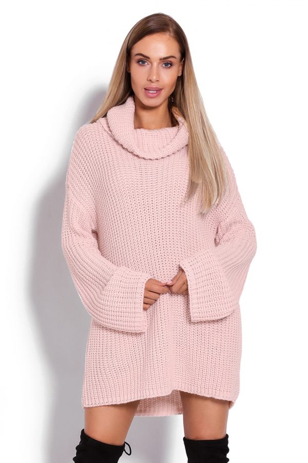 Pink Long Jumper in Sweaters, Pullovers, Jumpers, Turtlenecks, Boleros, Shrugs with Acrylic